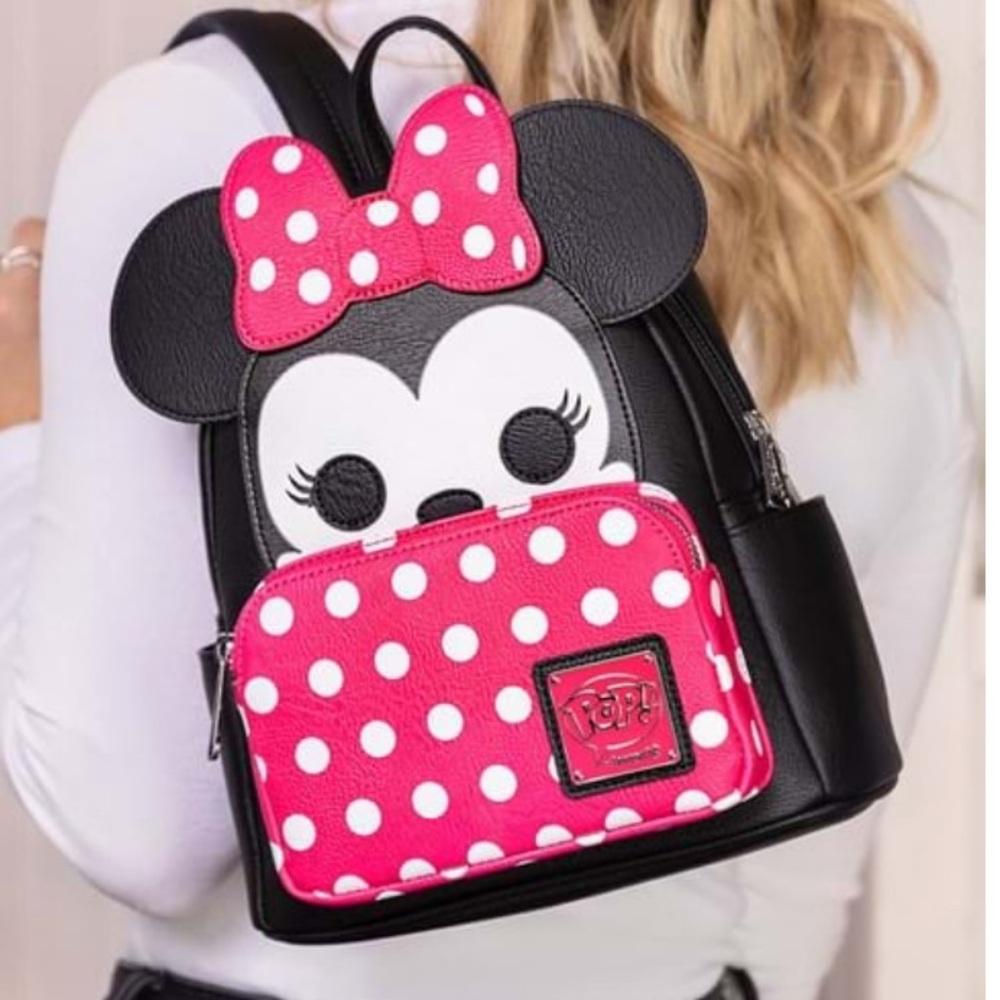 NWT Funko POP! Pink Minnie Mouse Loungefly Mini Backpack